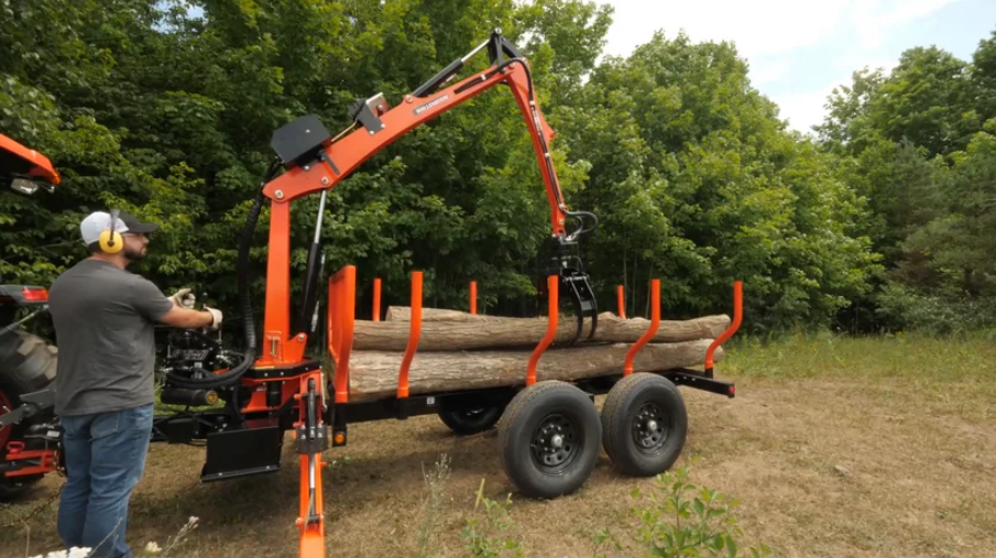 Wallenstein Log Loader Trailer | LXT95–LXT115 Series