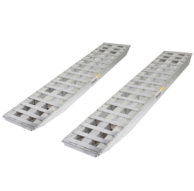 Trailer Ramps – Aluminum Heavy Duty Trailer Loading Ramps (Pair) - 8 ft Aluminum Ramps for Equipment Trailers