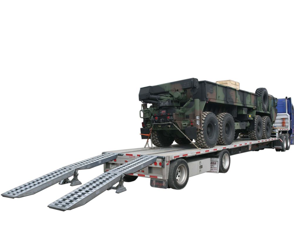 Trailer Ramps – Aluminum Heavy Duty Trailer Loading Ramps (Pair) - 8 ft Aluminum Ramps for Equipment Trailers