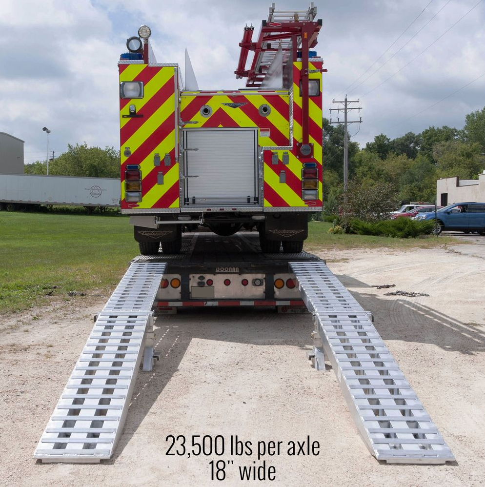 Trailer Loading Ramps – Aluminum Trailer Ramps - Heavy Duty Modular Ramp System for Equipment & Step Deck Trailers