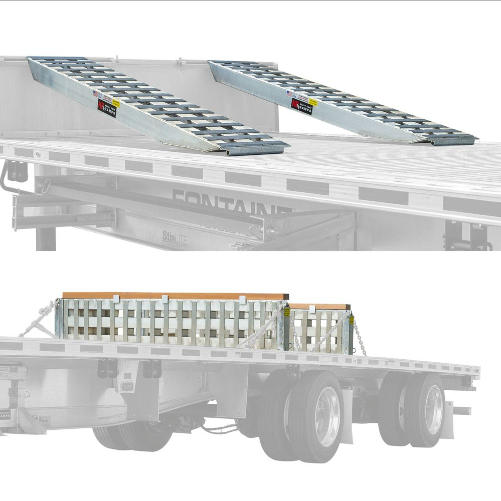 Trailer Ramps – Heavy Duty Trailer Loading Ramps - 20,000 lb Step Deck Load Leveler Ramp Kit