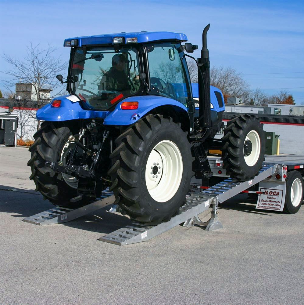 Trailer Ramps – Aluminum Trailer Loading Ramps - 23,500 lb Heavy Duty Step Deck Load Leveler Ramp System