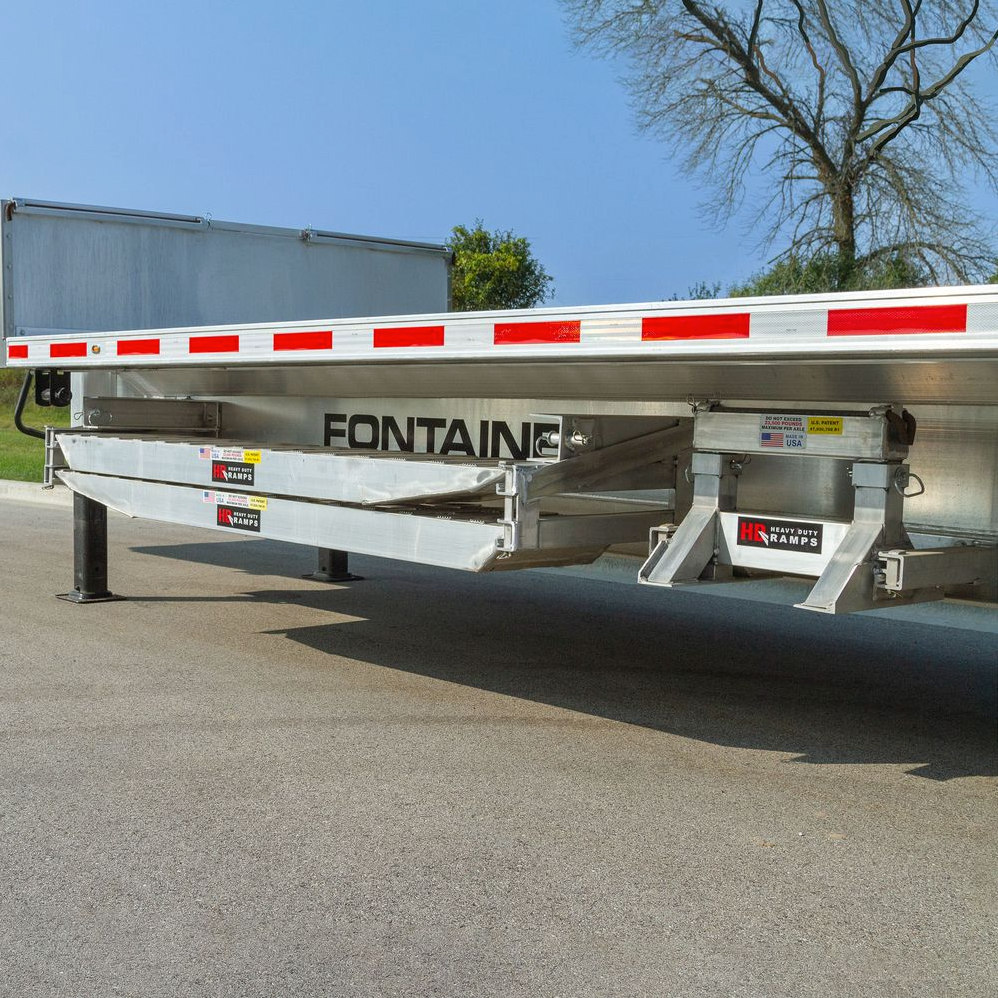 Trailer Ramps – Aluminum Trailer Loading Ramps - 23,500 lb Heavy Duty Step Deck Load Leveler Ramp System
