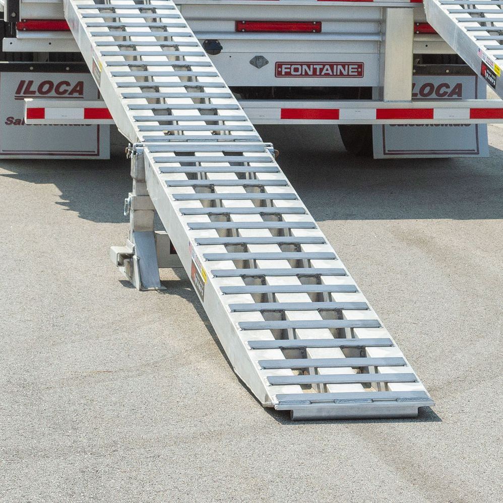 Trailer Ramps – Aluminum Trailer Loading Ramps - 23,500 lb Heavy Duty Step Deck Load Leveler Ramp System