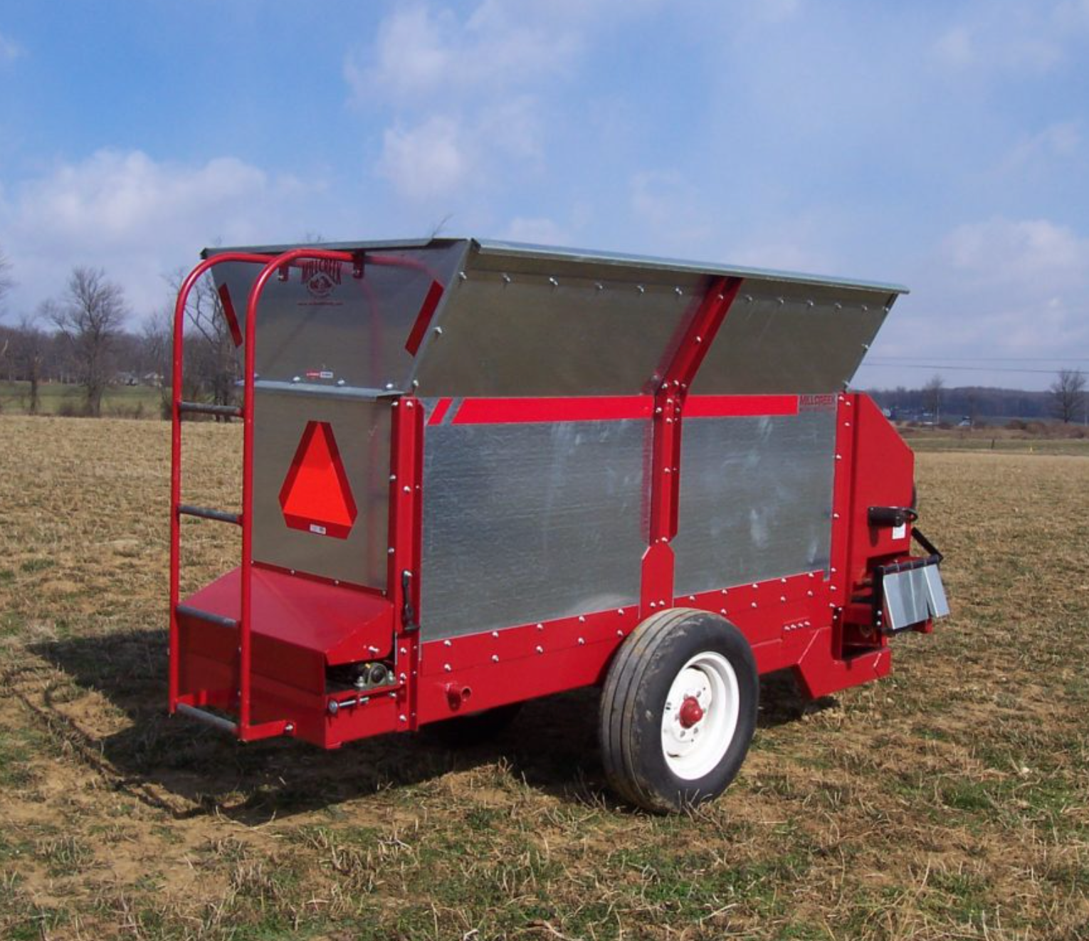 Row Mulcher for Orchards Vineyards and Farms - Compact Heavy Duty Ground Cover Spreader - Millcreek Manufacturing Models