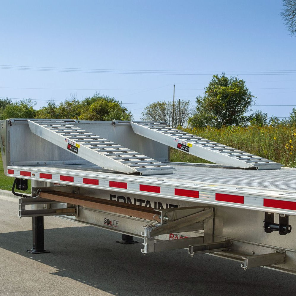 Trailer Ramps – Aluminum Trailer Loading Ramps - 23,500 lb Heavy Duty Step Deck Load Leveler Ramp System