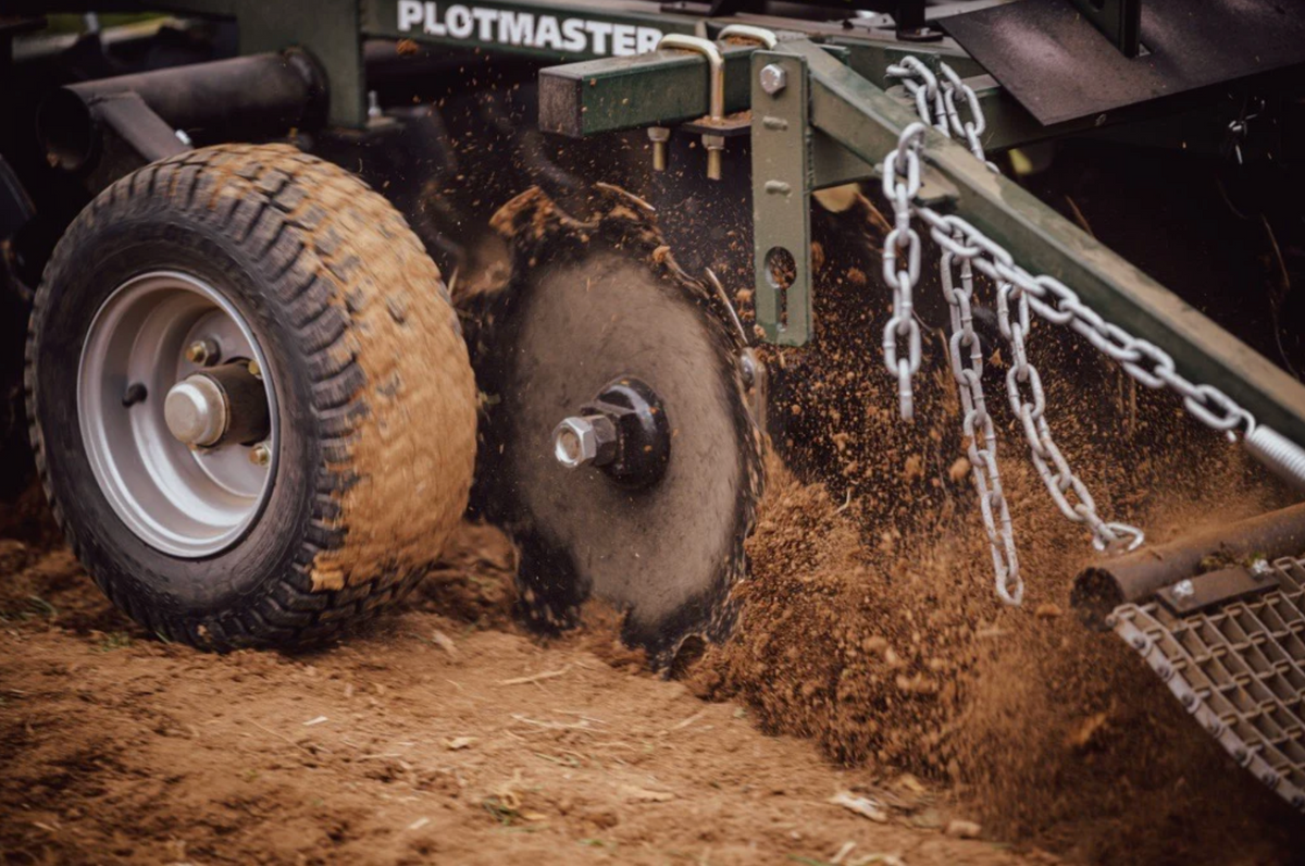 Plotmaster 400 Food Plot Planter with Seeder – ATV/UTV & Tractor (5-in-1 Plow, Disc, Seed, Drag)