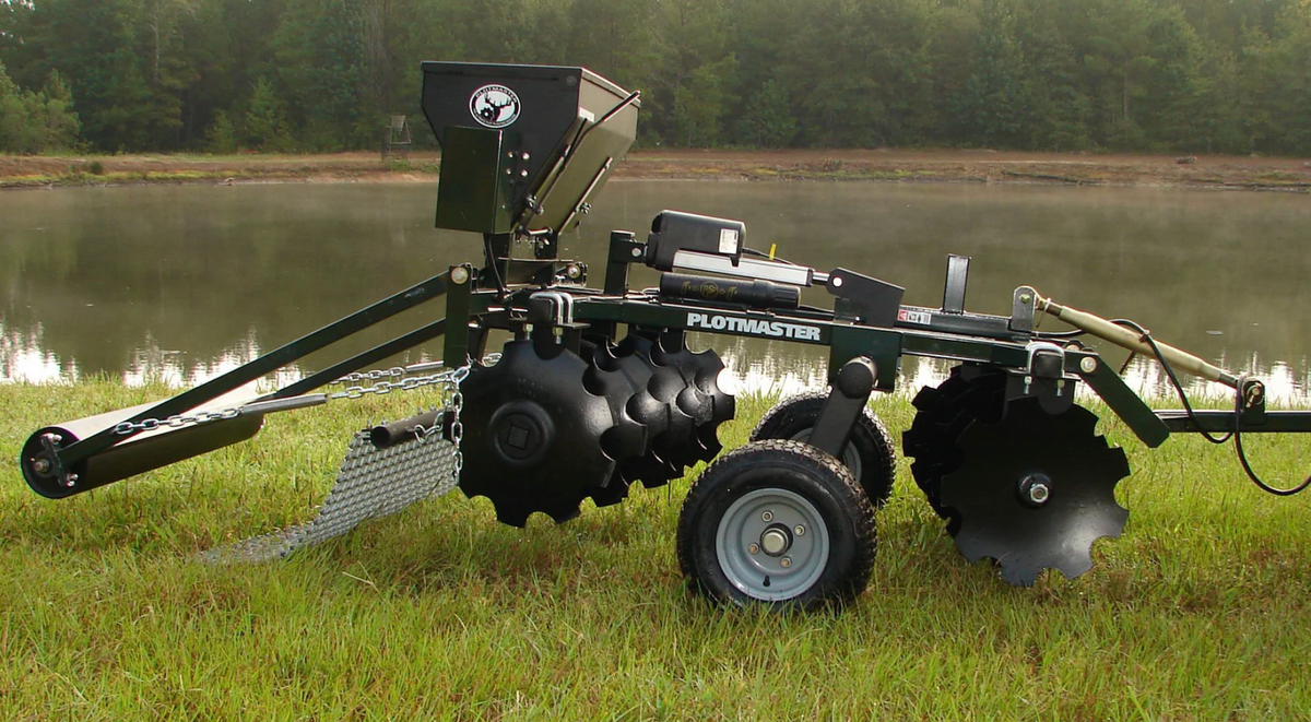 Plotmaster 400 Food Plot Planter with Seeder – ATV/UTV & Tractor (5-in-1 Plow, Disc, Seed, Drag)