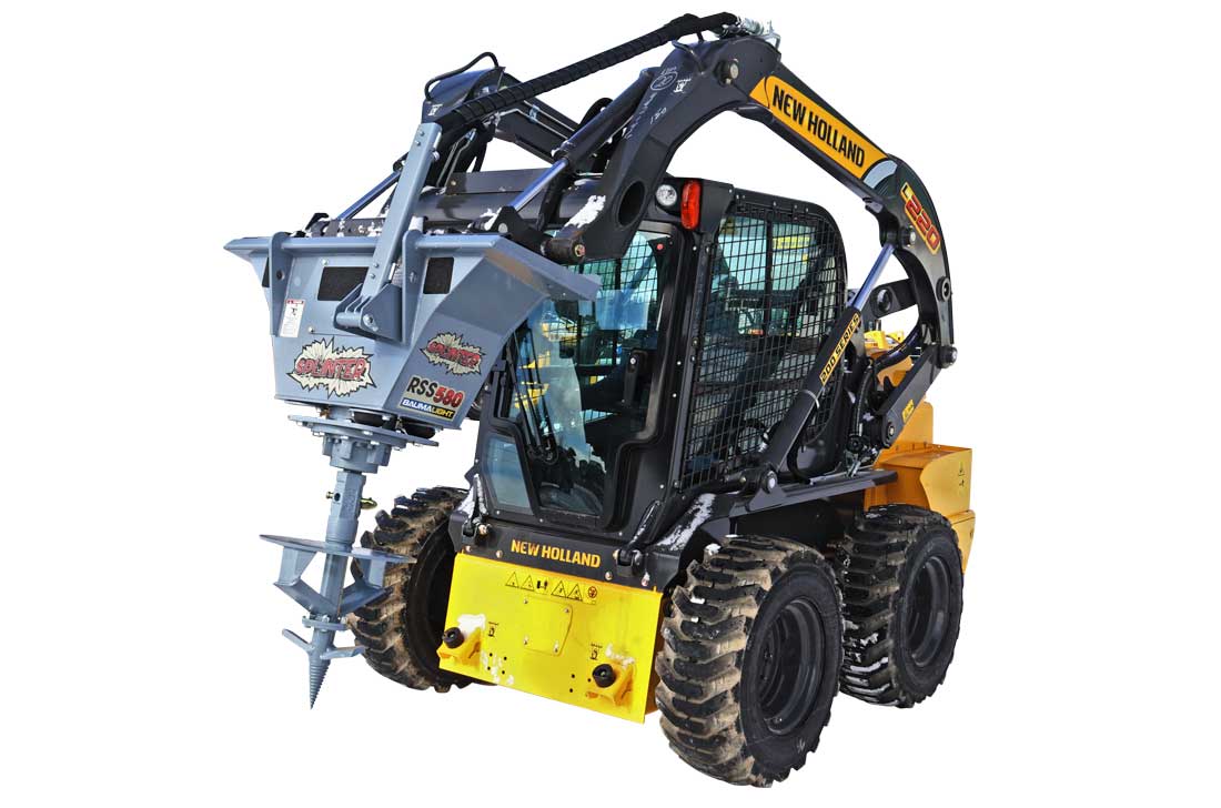 RSS580 stump planer — Stump removal with skidsteer