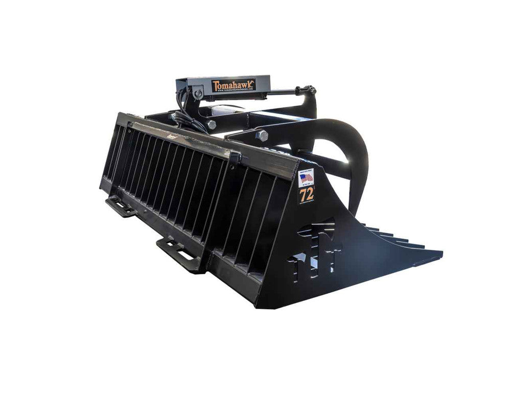 Tomahawk 72-Inch Single-Cylinder Rock Bucket Grapple;manufacturer family image, selected configuration may differ