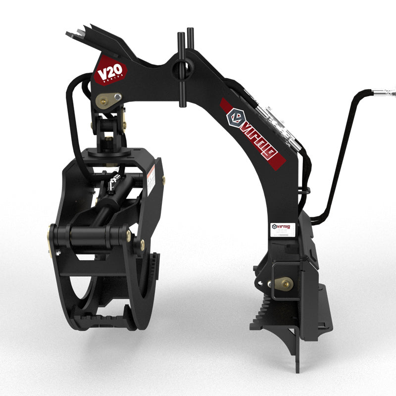 Virnig V20 Mini Skid Steer Rotating Log Grapple; manufacturer family image, configuration may differ
