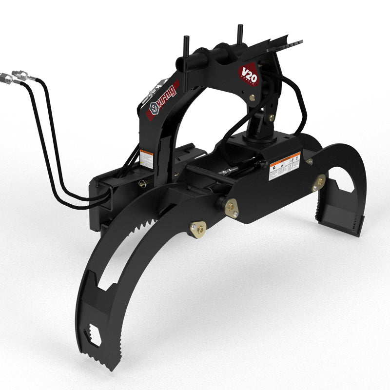 Virnig V20 Mini Skid Steer Rotating Log Grapple; manufacturer family image, configuration may differ