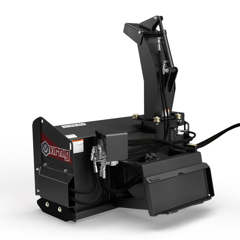 Virnig V20 Mini Skid Steer Snow Blower; manufacturer family image, configuration may differ