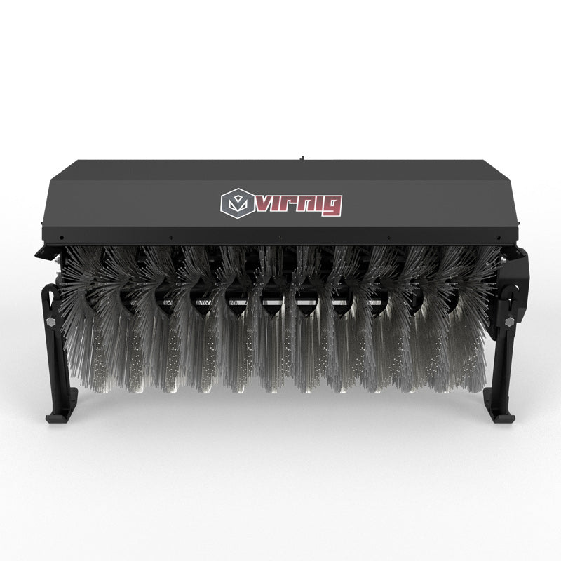 Virnig V20 Mini Skid Steer Angle Broom; manufacturer family image, configuration may differ