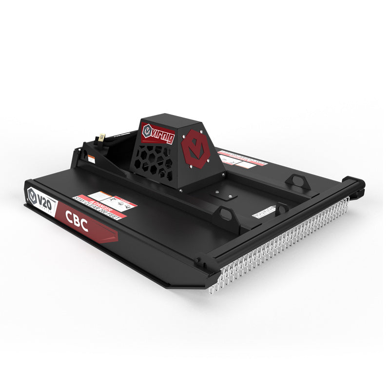 Virnig V20 Mini Skid Steer Closed Front Brush Cutter; manufacturer family image, configuration may differ