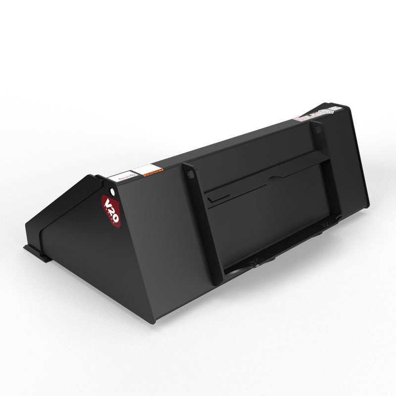 Virnig V20 Mini Skid Steer Low Profile Dirt Bucket; manufacturer family image, configuration may differ