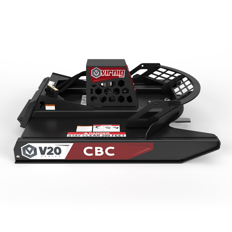 Virnig V20 Mini Skid Steer Open Front Brush Cutter; manufacturer family image, configuration may differ