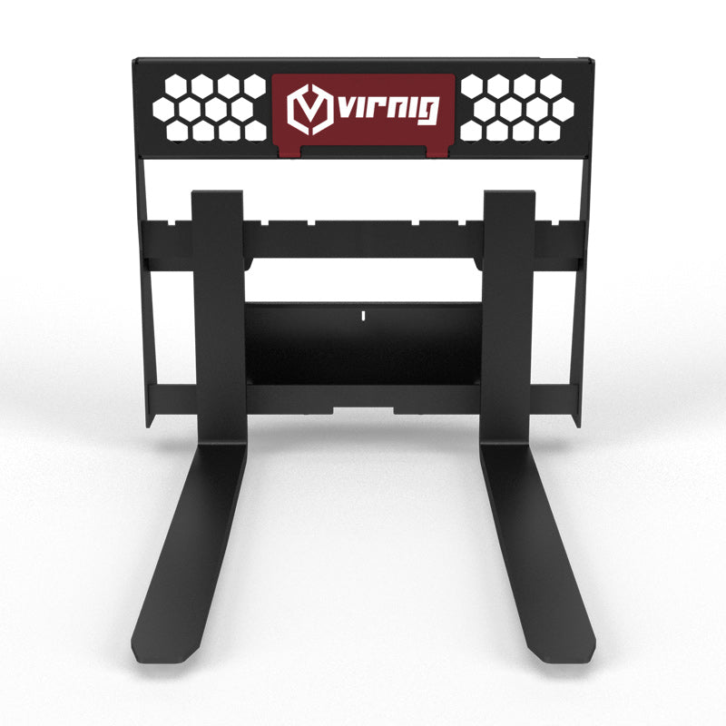 Virnig V20 Mini Skid Steer Rail Pallet Fork; manufacturer family image, configuration may differ