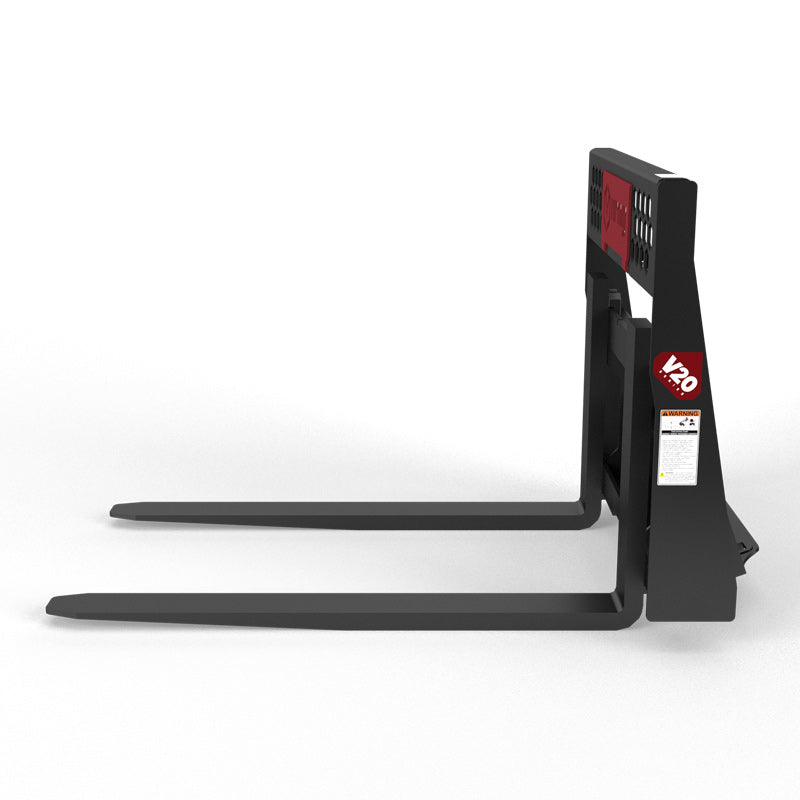 Virnig V20 Mini Skid Steer Rail Pallet Fork; manufacturer family image, configuration may differ