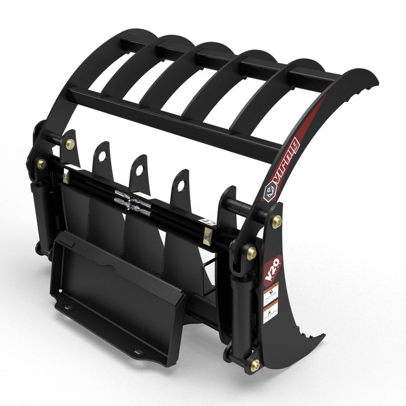Virnig V20 Mini Skid Steer Root Rake Grapple; manufacturer family image, configuration may differ