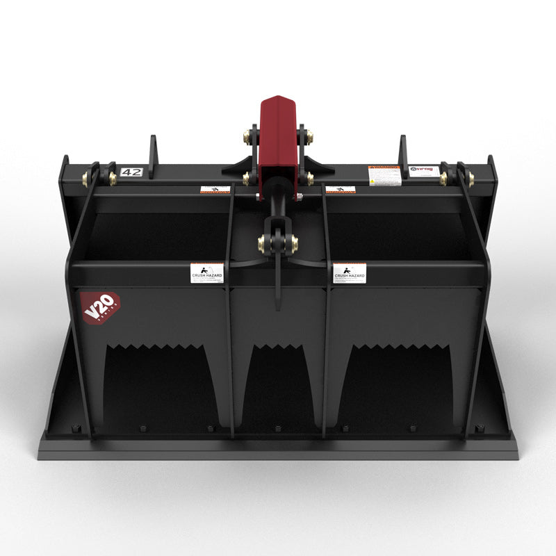 Virnig V20 Mini Skid Steer Scrap Grapple; manufacturer family image, configuration may differ
