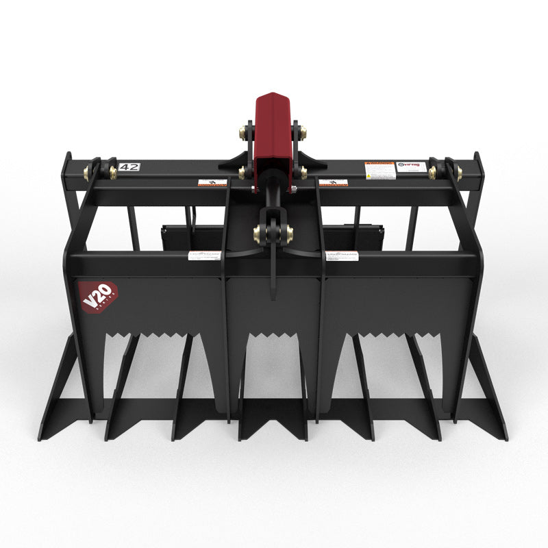 Virnig V20 Mini Skid Steer Skeleton Grapple; manufacturer family image, configuration may differ
