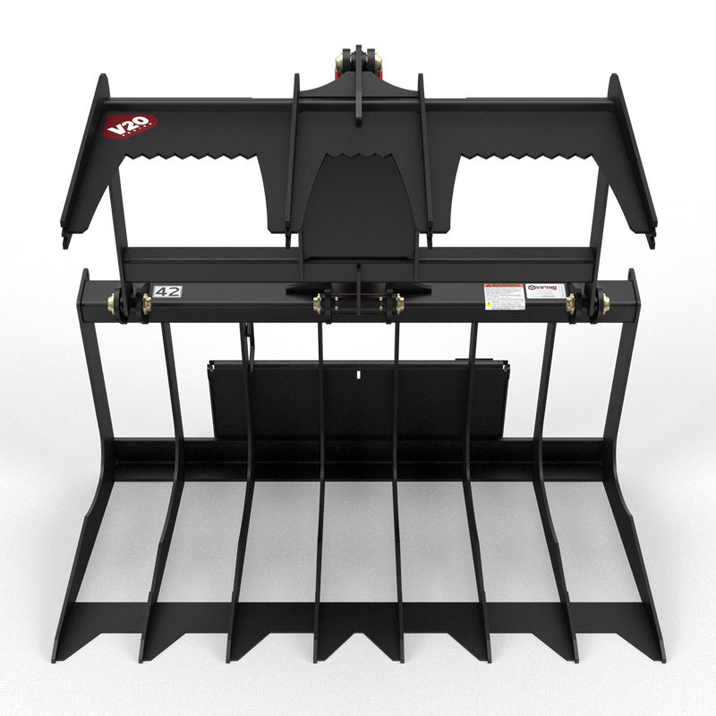 Virnig V20 Mini Skid Steer Skeleton Grapple; manufacturer family image, configuration may differ
