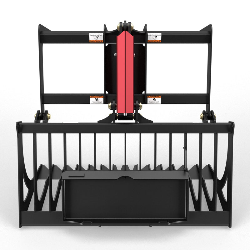 Virnig V20 Mini Skid Steer Skeleton Rock Grapple; manufacturer family image, configuration may differ