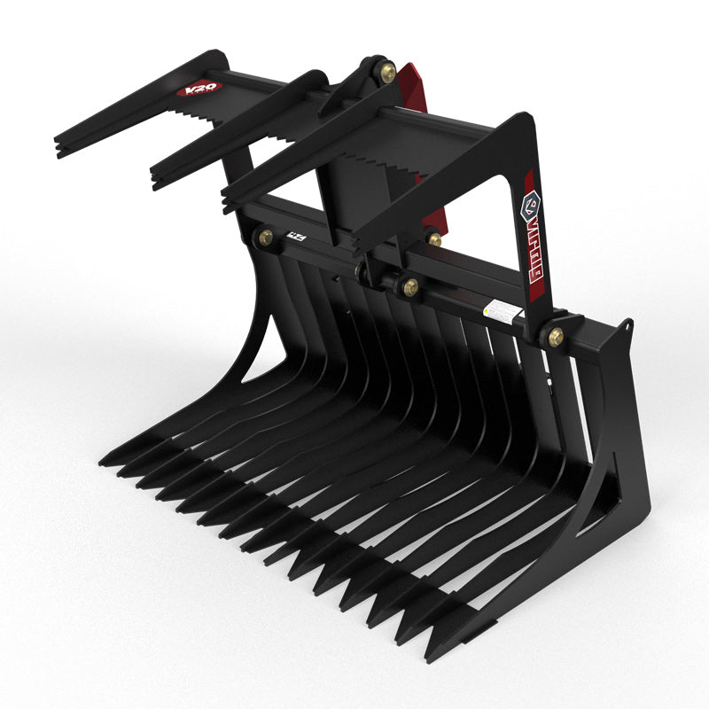 Virnig V20 Mini Skid Steer Skeleton Rock Grapple; manufacturer family image, configuration may differ