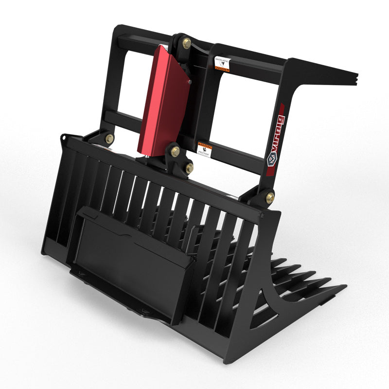 Virnig V20 Mini Skid Steer Skeleton Rock Grapple; manufacturer family image, configuration may differ