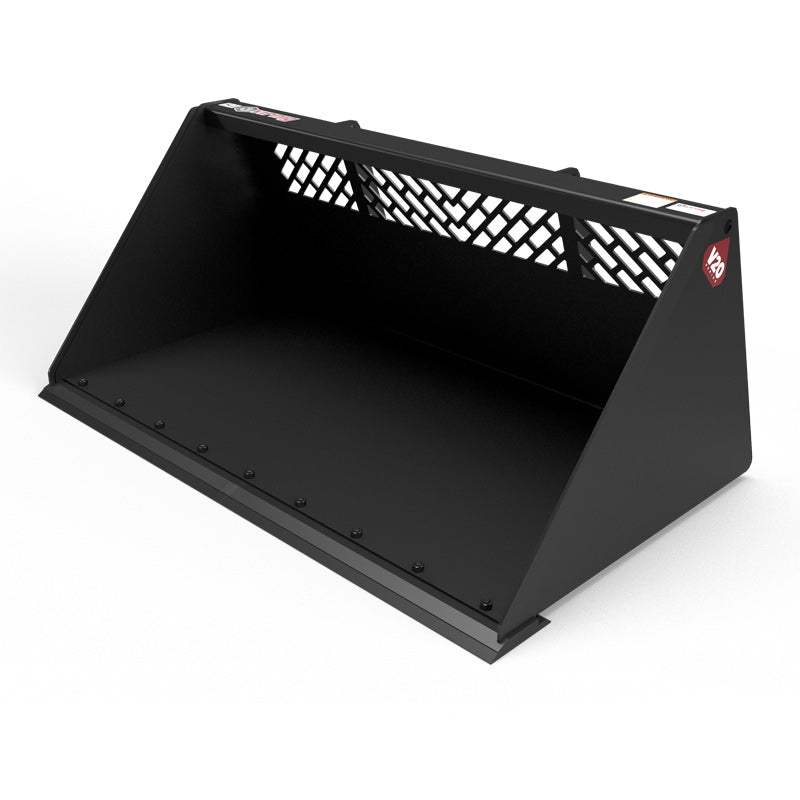 Virnig V20 Mini Skid Steer Snow/Light Material Bucket; manufacturer family image, configuration may differ