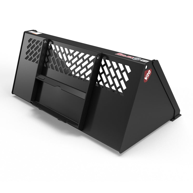 Virnig V20 Mini Skid Steer Snow/Light Material Bucket; manufacturer family image, configuration may differ