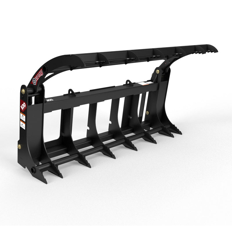 Virnig V30 Compact Tractor Root Rake Grapple; manufacturer family image, configuration may differ