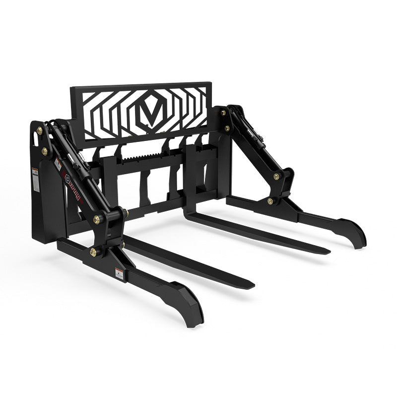 Virnig V60 Two-Cylinder Pipe & Mat Pallet Fork Grapple; manufacturer family image, configuration may differ