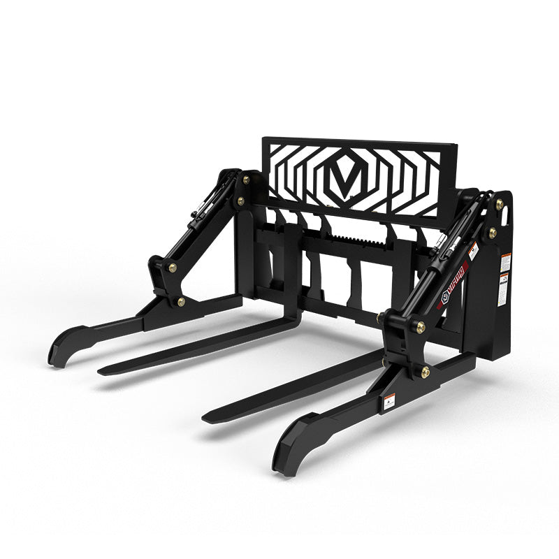 Virnig V60 Two-Cylinder Pipe & Mat Pallet Fork Grapple; manufacturer family image, configuration may differ