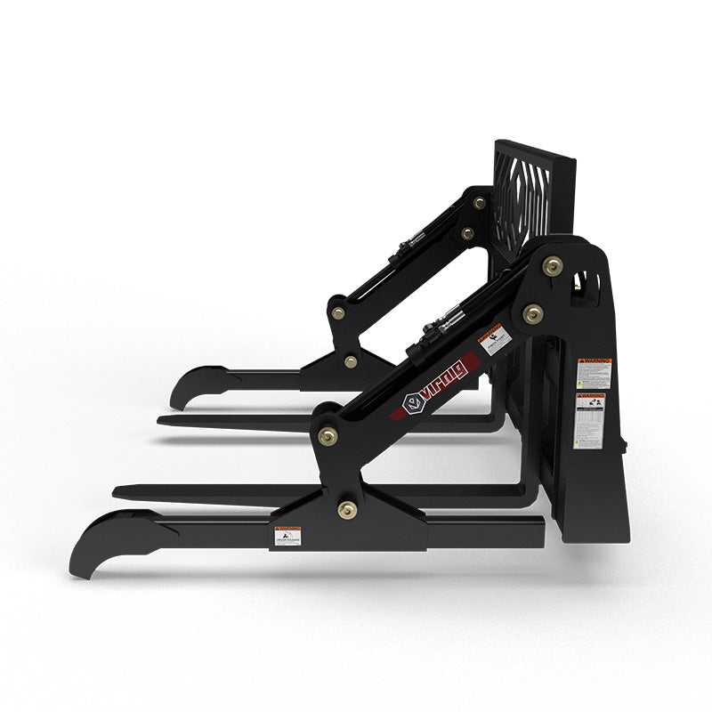Virnig V60 Two-Cylinder Pipe & Mat Pallet Fork Grapple; manufacturer family image, configuration may differ