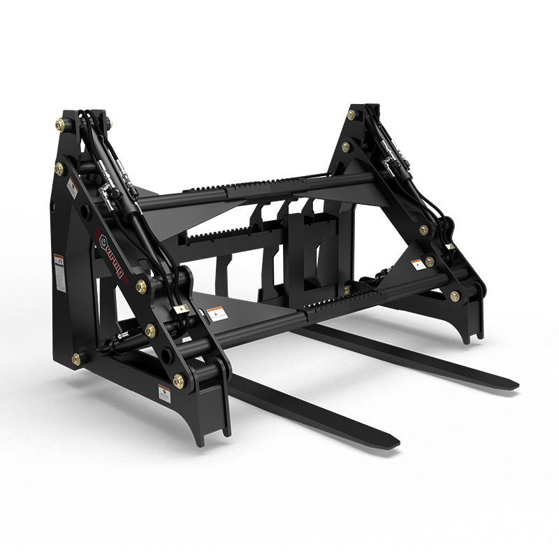 Virnig V60 Four-Cylinder Pipe Pallet Fork Grapple; manufacturer family image, configuration may differ