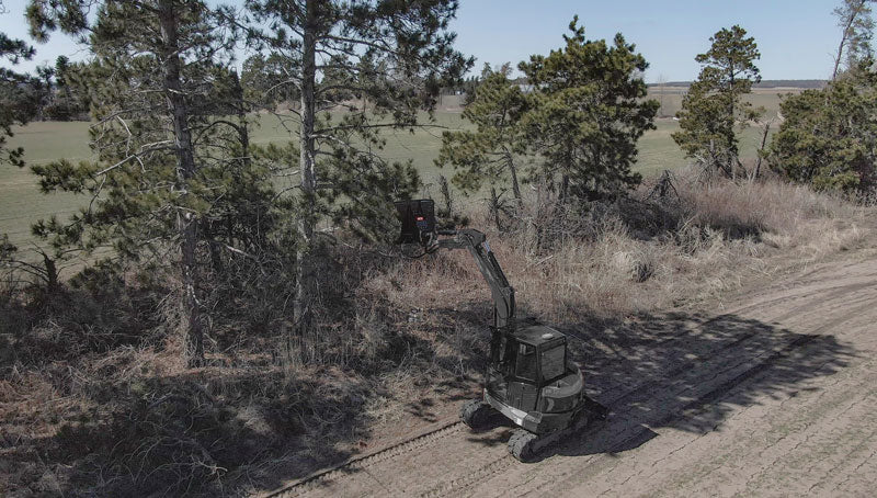 Virnig X20 Mini Excavator Brush Cutter; manufacturer family image, configuration may differ