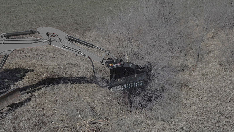 Virnig X20 Mini Excavator Brush Cutter; manufacturer family image, configuration may differ