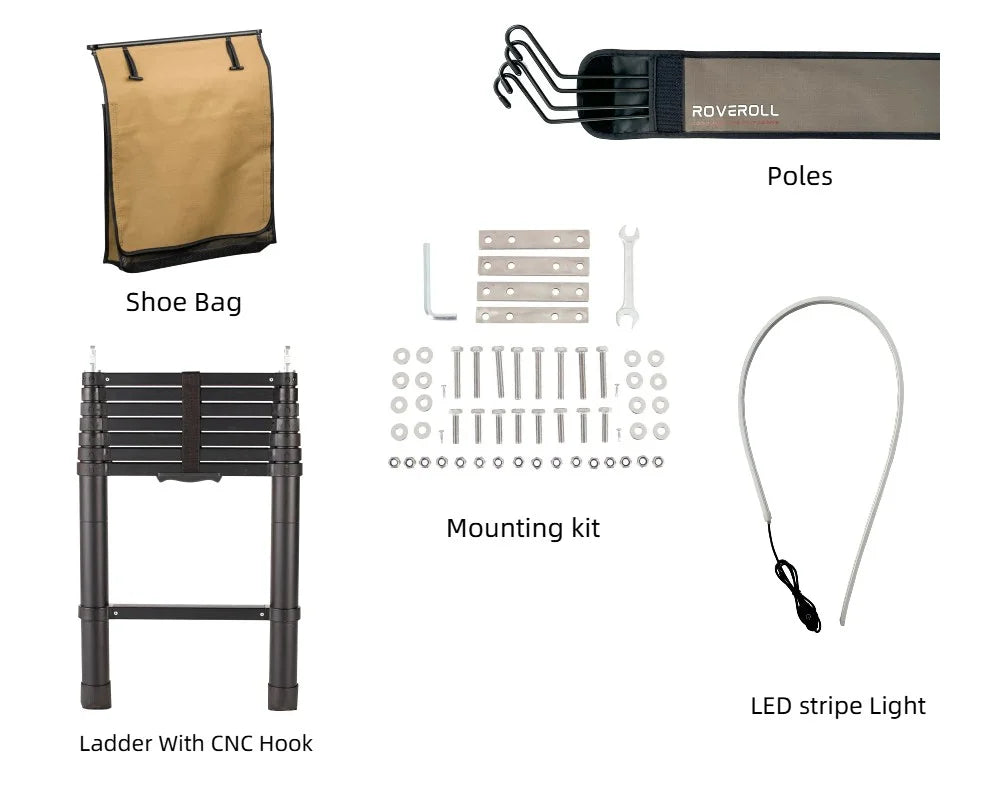 Zion Aluminum Shell Pop-Up Roof Top Tent