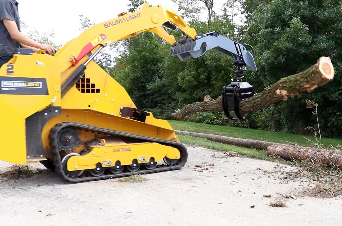Baumalight LMR316G log grapple in operation