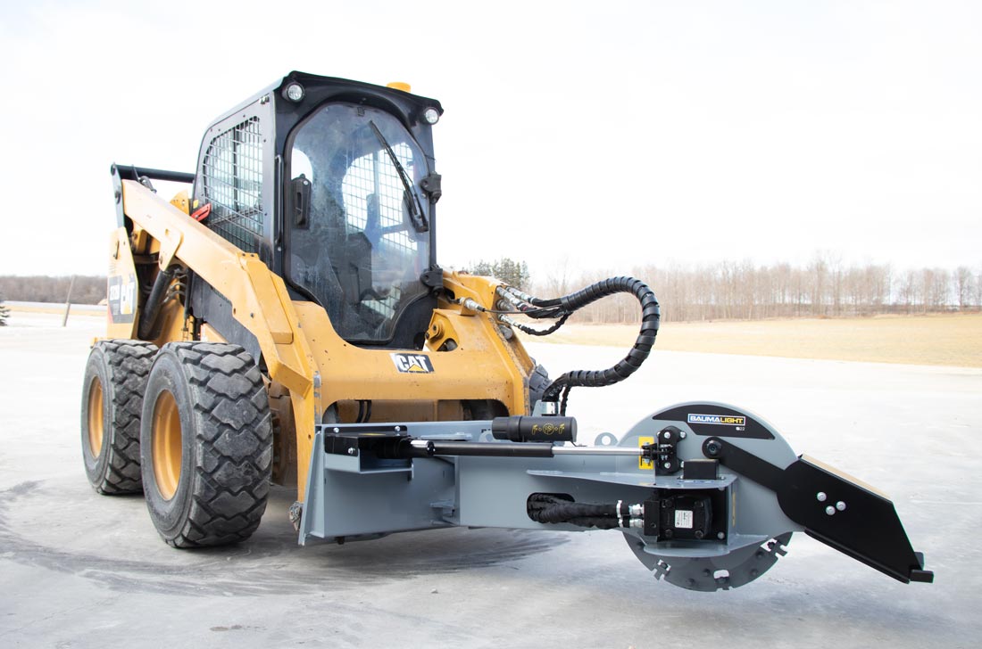 Baumalight S22 skid steer stump grinder