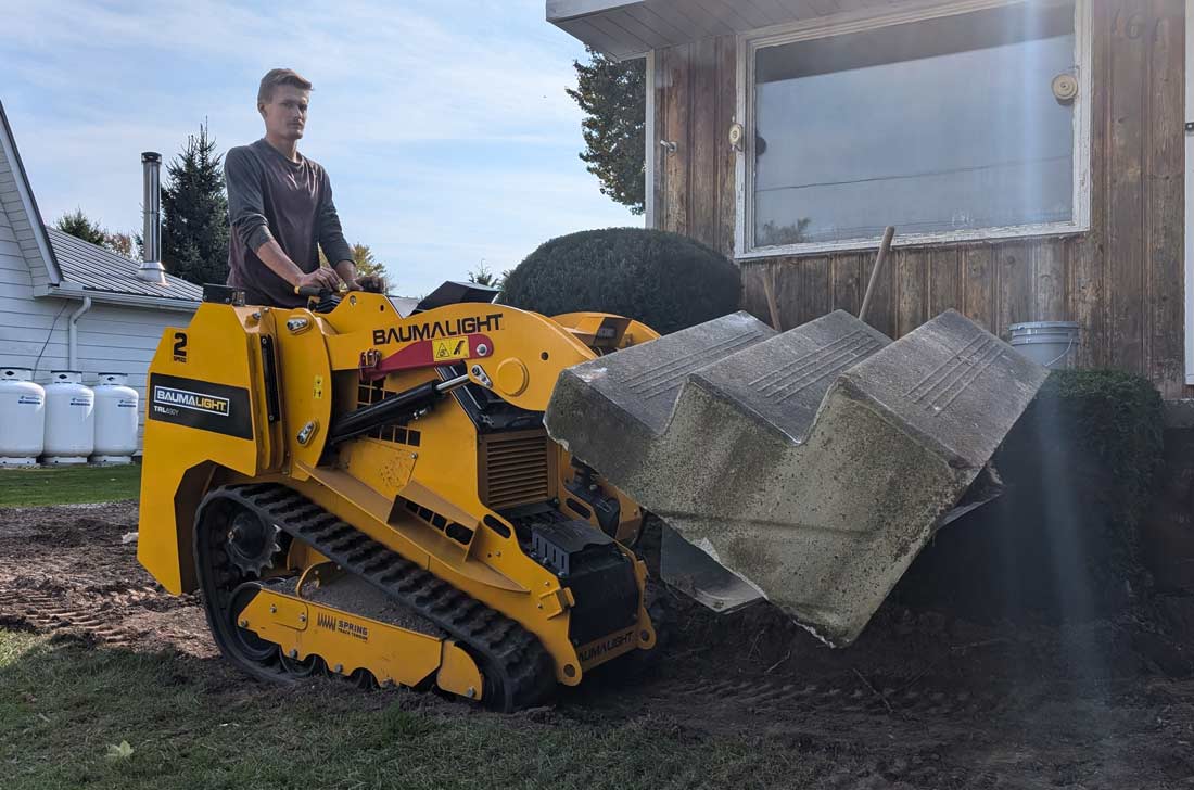 Baumalight Mini Skid Steer (Kubota and Yanmar Diesel 2-Speed) TRL630