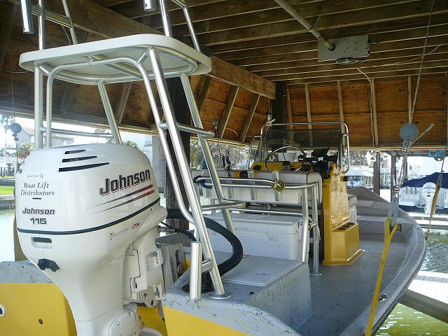 4,000 LB Sling Boat Lift – Single Line Boathouse System with Motor and Slings