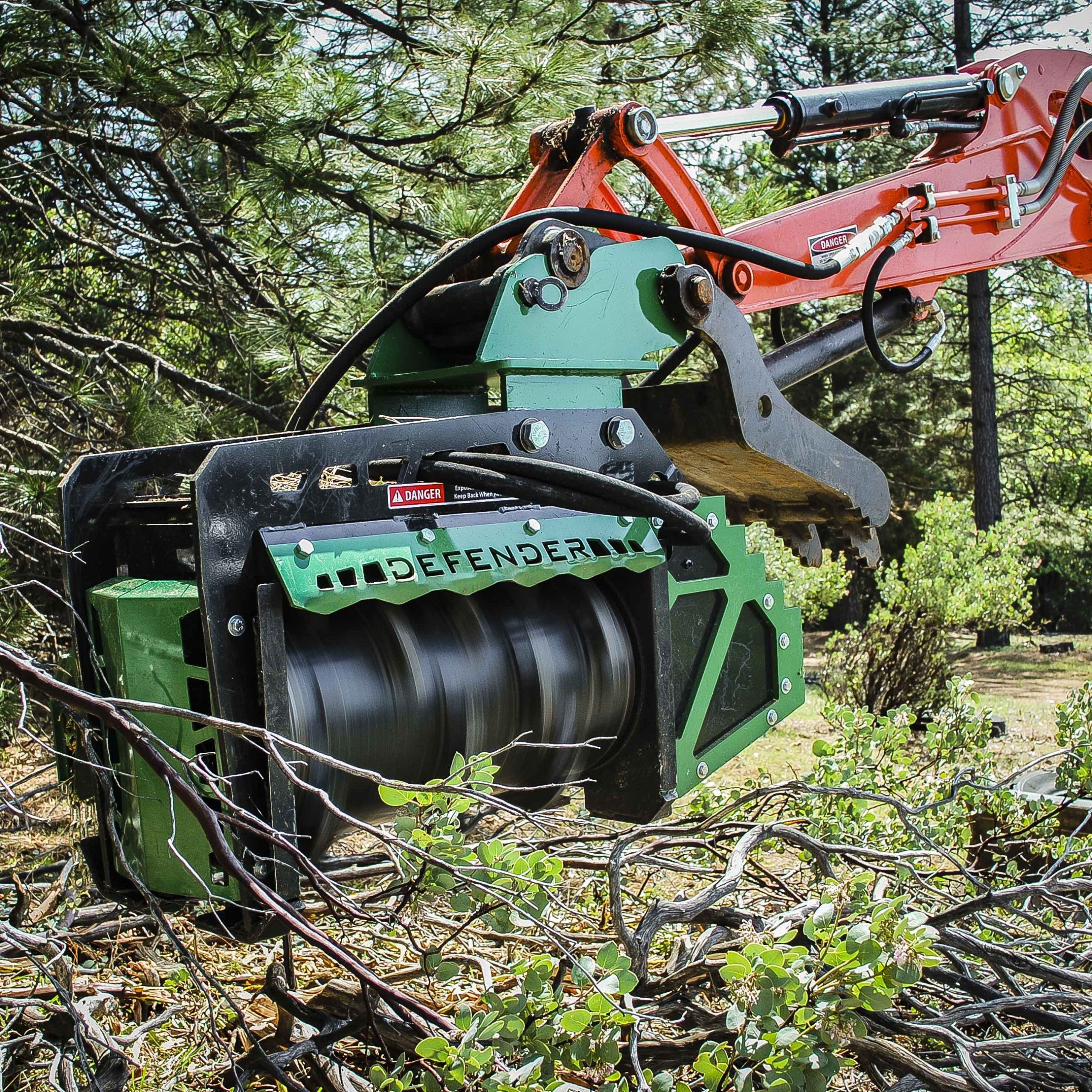Brush Hound Forestry Mulcher FX26 Defender For Excavators