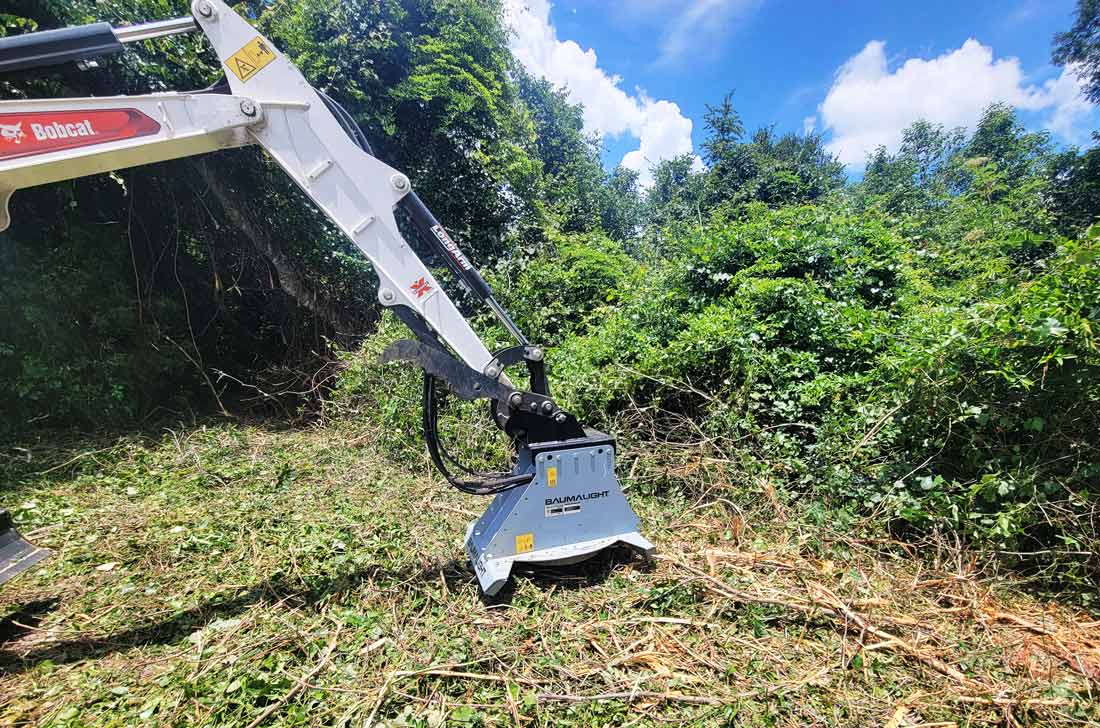 Baumalight CXC530 rotary brush cutter field use