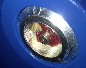 Demo Dozer recessed grease fitting detail