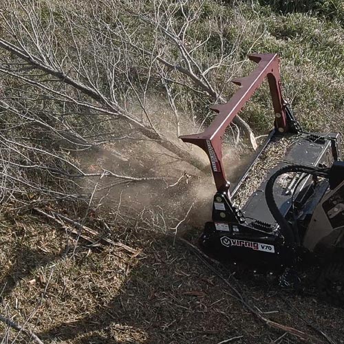 Virnig V70 Drum Mulcher; manufacturer family image, configuration may differ