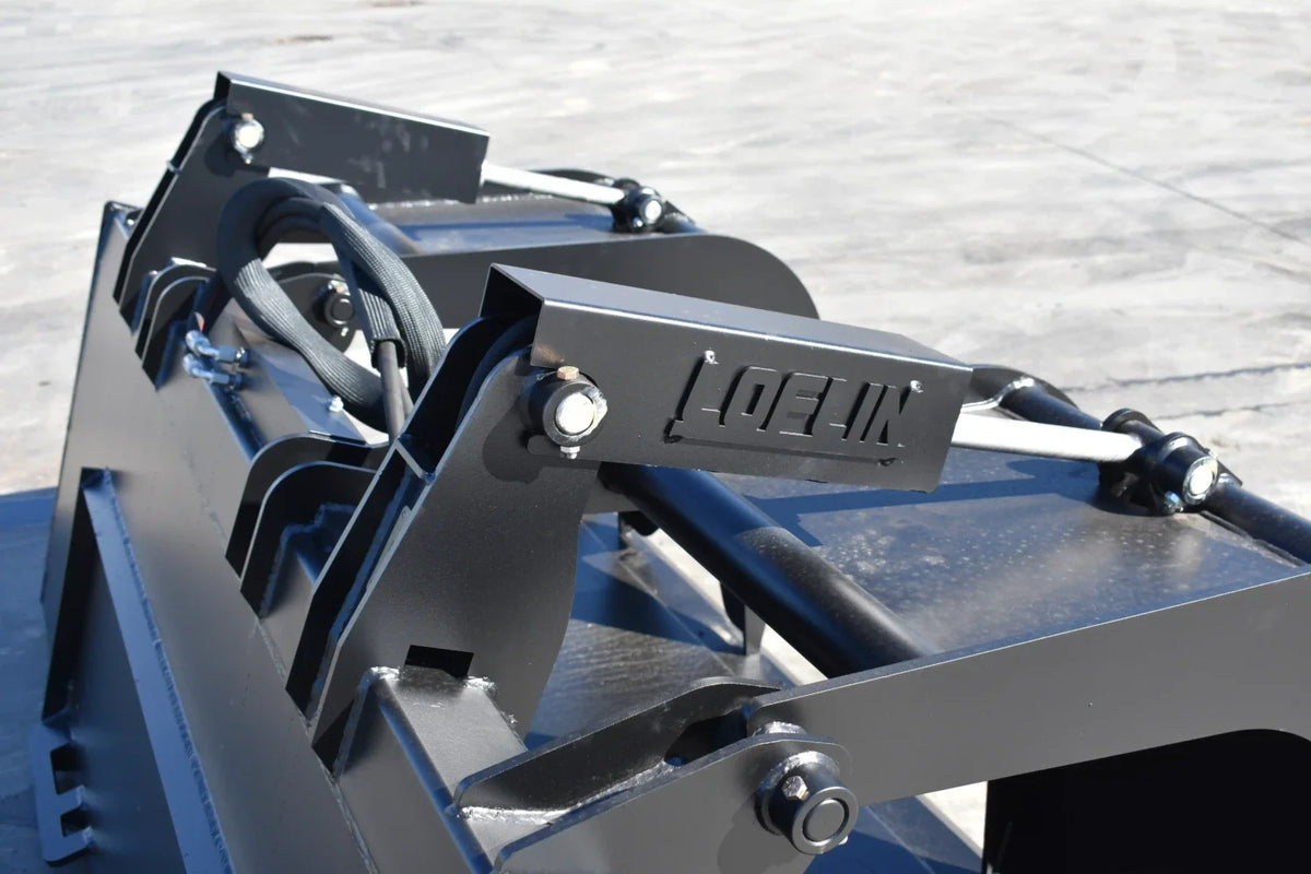 Loflin Fabrication Monster Grapple Bucket For Skid Steers cylinder and pivot detail
