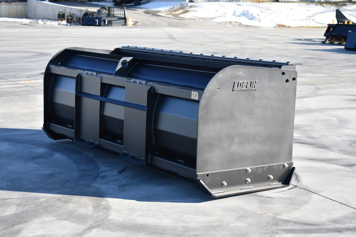 Loflin Fabrication Snow Pusher For Skid Steers & Track Loaders; manufacturer family image, illustrated configuration may differ.